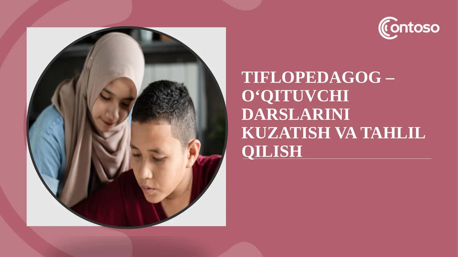 Tiflopedagog–o‘qituvchi darslarini kuzatish va tahlil qilish 1