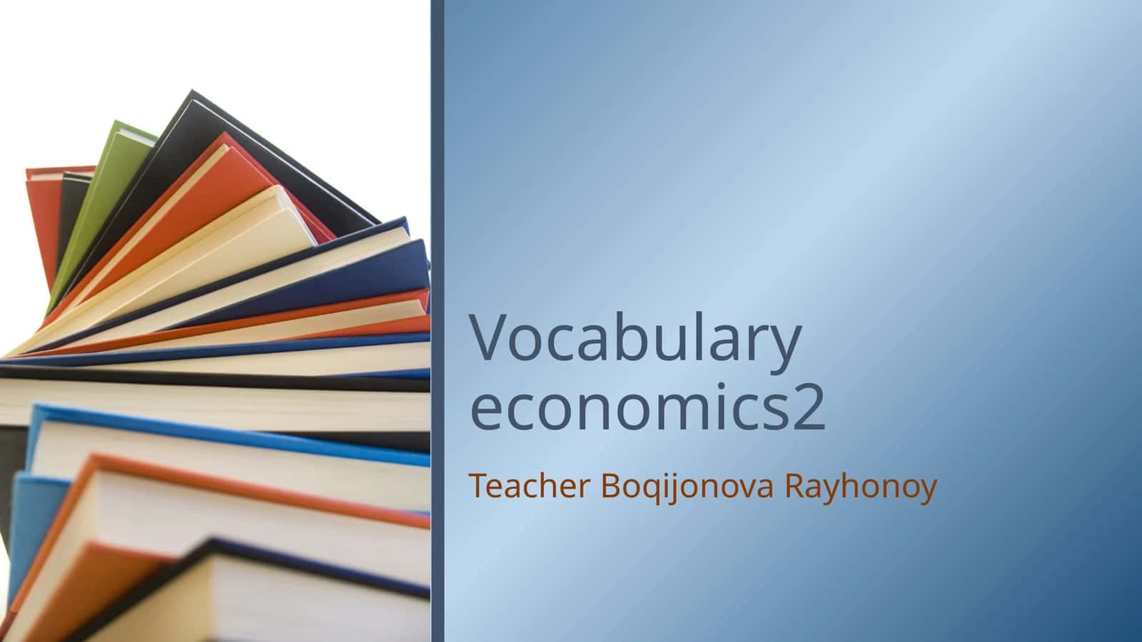 Vocabulary economics2 1