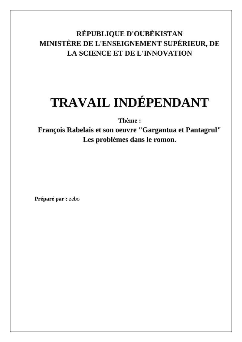Gargantua et Pantagruel 1