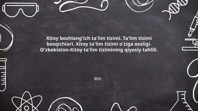 Xitoy boshlang'ich ta'lim tizimi 1