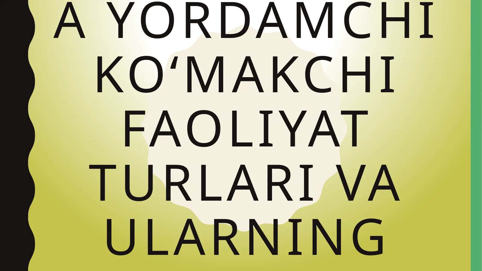 Temir yo‘l transportida yordamchi ko‘makchi faoliyat turlari va ularning buxgalteriya hisobi 1