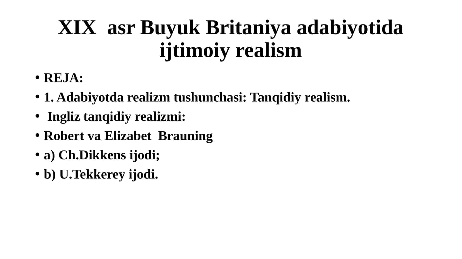 ХIХ asr Buyuk Britaniya adabiyotida ijtimoiy realism 1