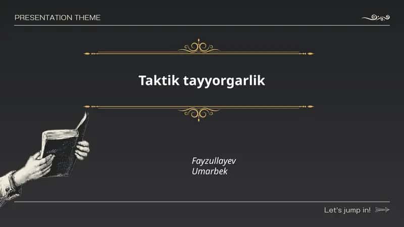 Taktik tayyorgarlik 1