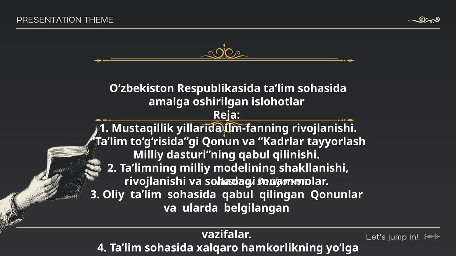 O‘zbekiston Respublikasida ta’lim sohasida amalga oshirilgan islohotlar 1