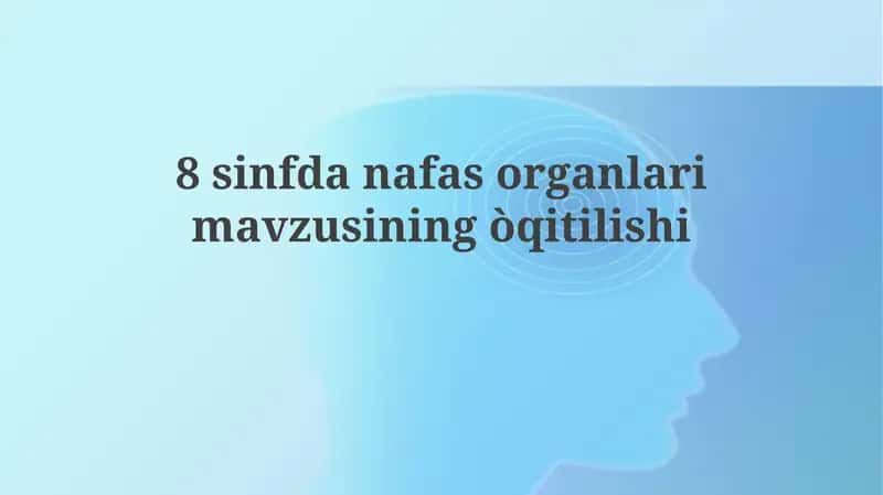 Nafas Olish Tizimi 1