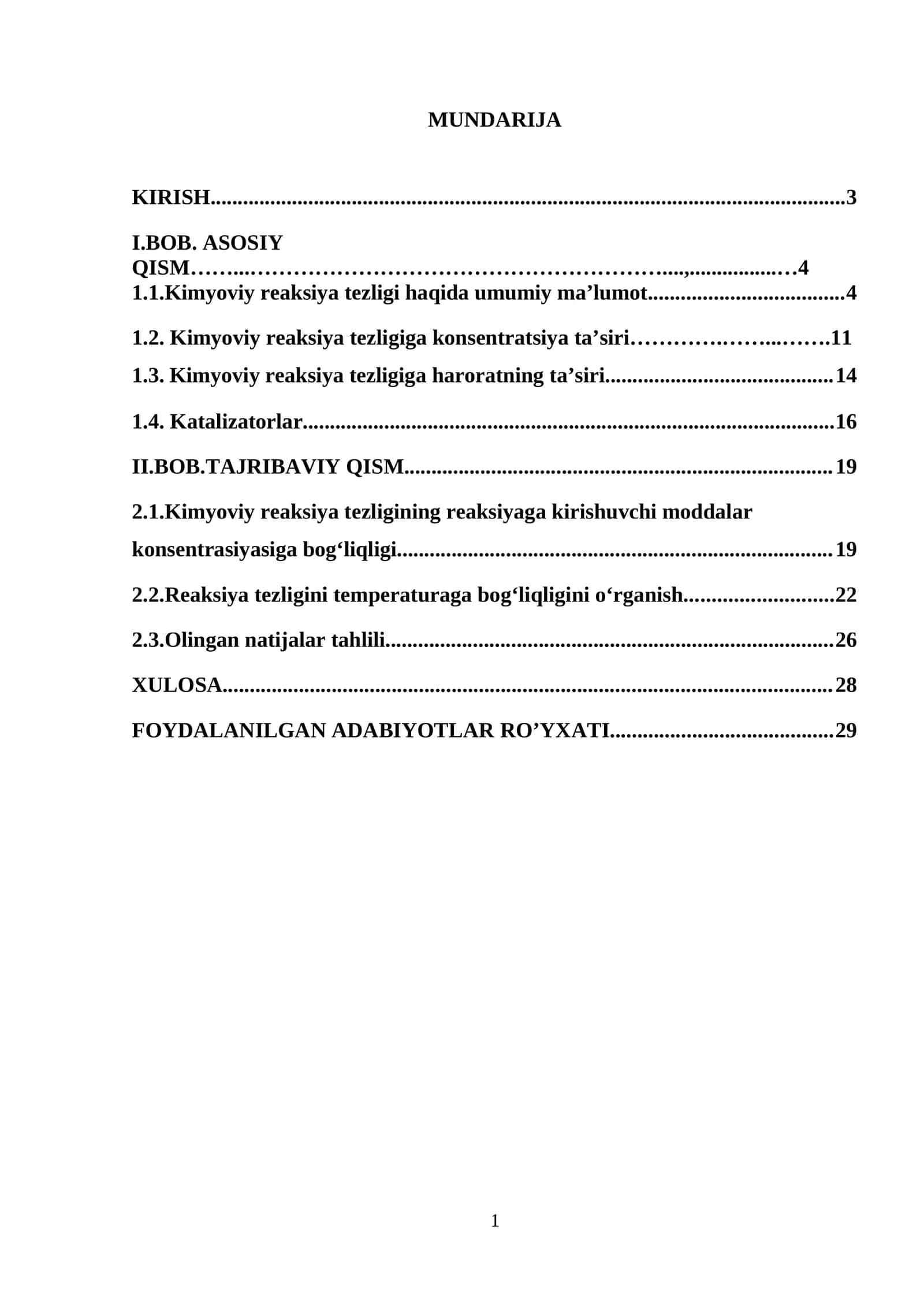 Kimyoviy reaksiya tezligi 1