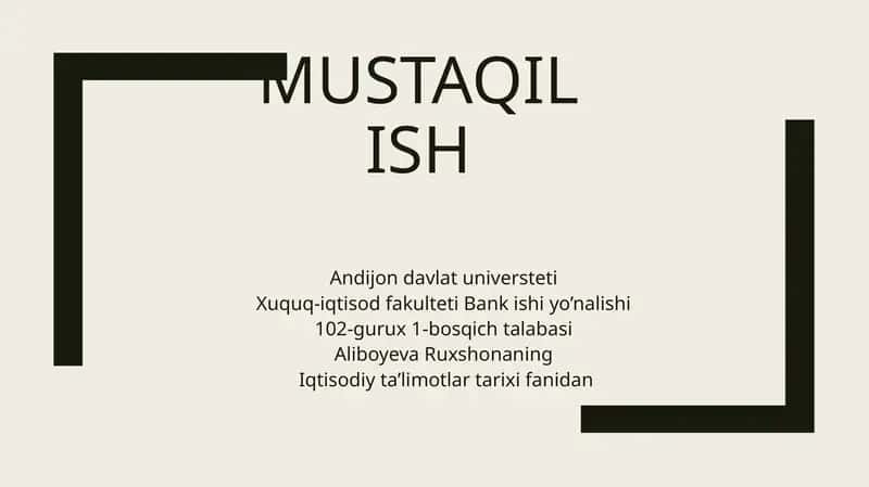 MAVZU:J.M.KEYNSNING IQTISODIY TA’LIMOTI XUSUSIYATLARI 1