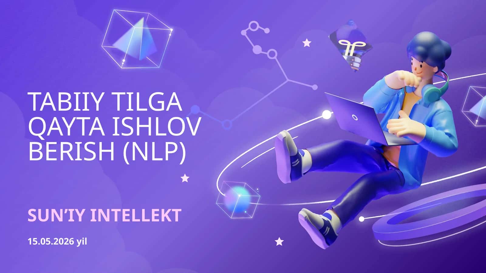 Sun’iy Intellekt va Tabiy Tilni Qayta Ishlash (NLP) mavzusida tayyor PowerPoint taqdimot. 1