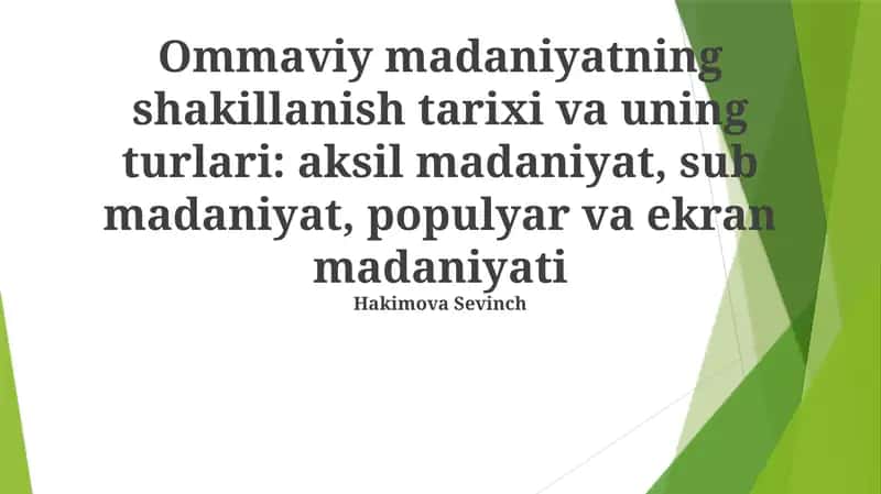 Ekran Madaniyati: Vizual Media Ko'tarilishi 1
