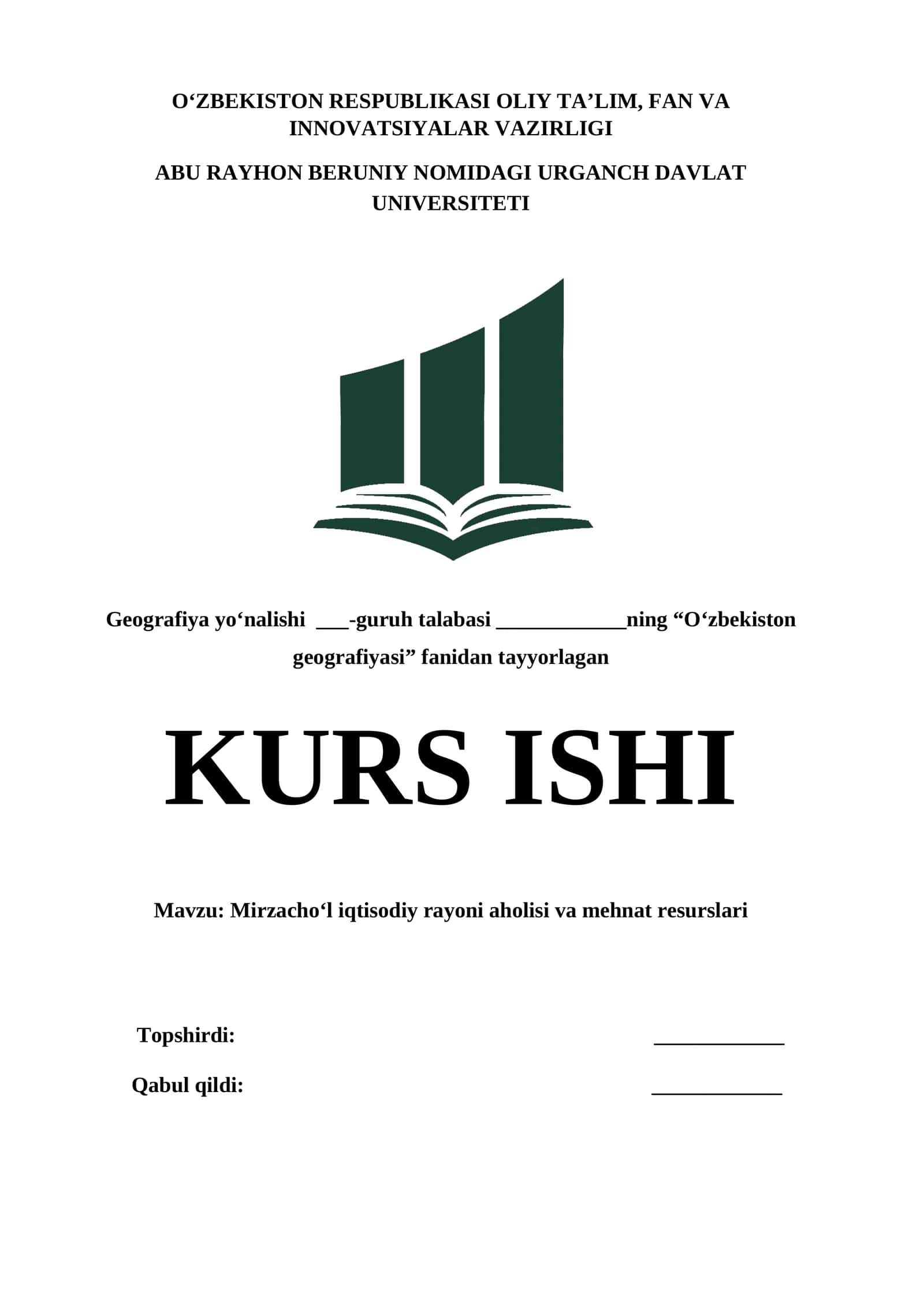 Mirzacho‘l iqtisodiy rayoni aholisi va mehnat resurslari 1