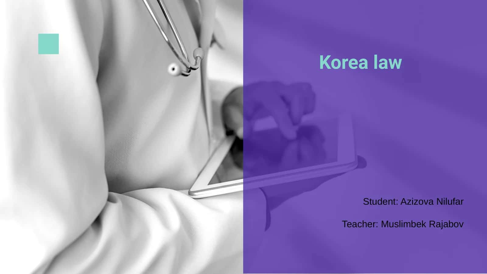 Korean Law 1