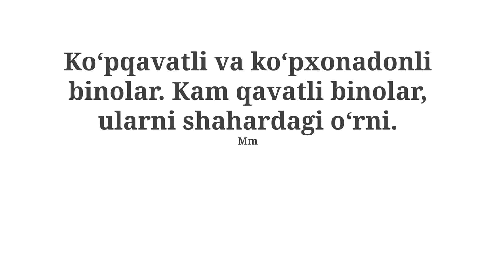 Ko'p qavatli va ko'p kvartirali binolar 1