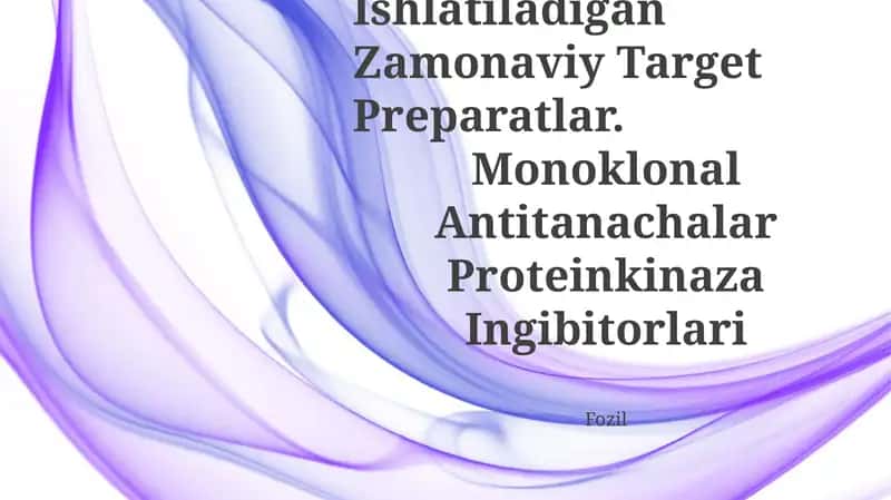 Monoklonal Antitanachalar Proteinkinaza Ingibitorlari 1