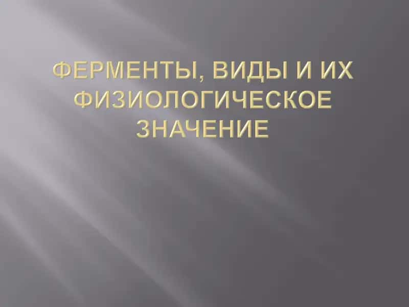 Протеолитичекие ферменты 1