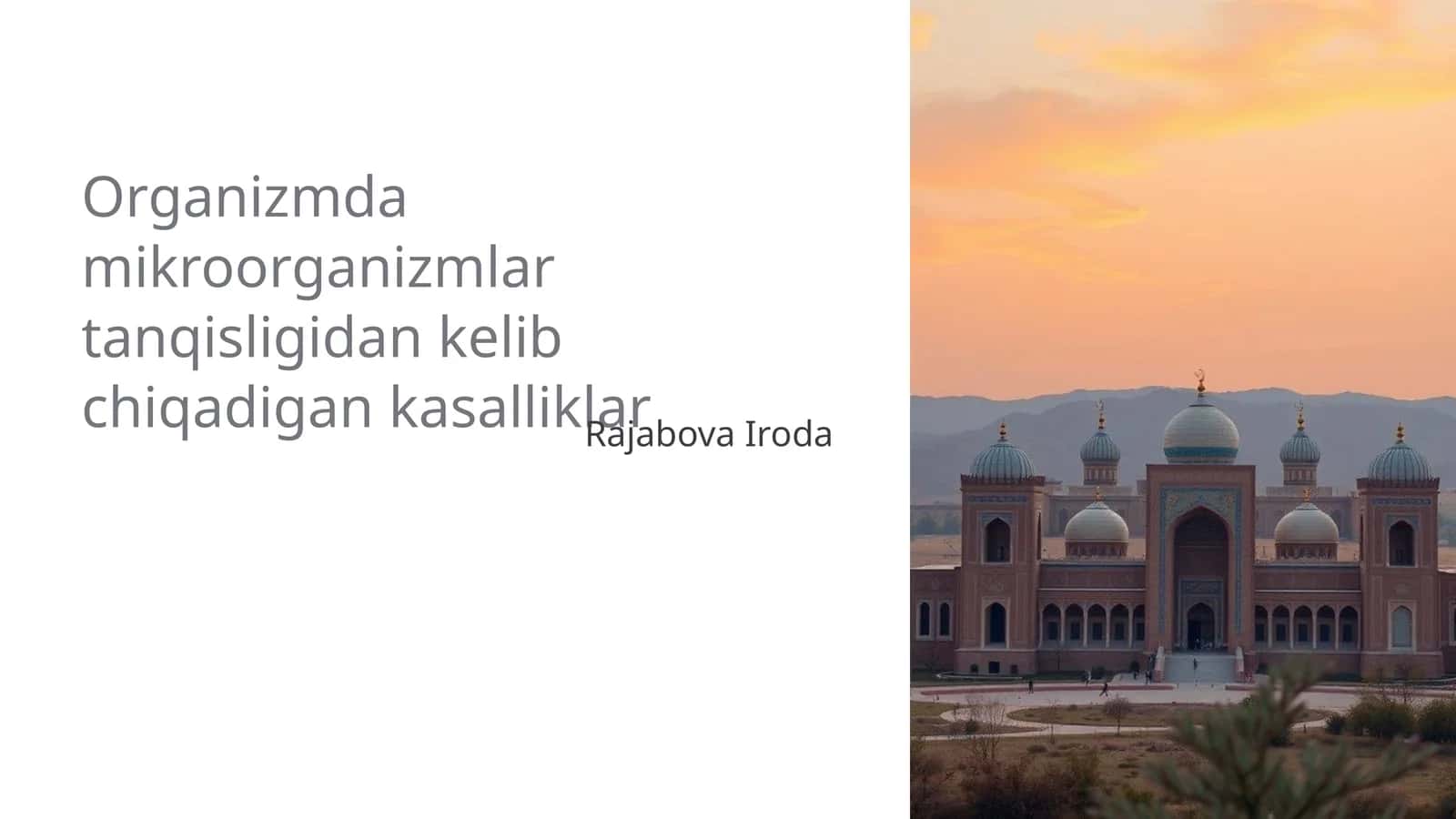 Organizmda mikroorganizmlar tanqisligidan kelib chiqadigan kasalliklar 1