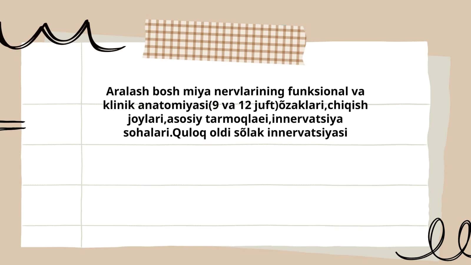 Aralash bosh miya nervlarining funksional va klinik anatomiyasi(9 va 12 juft) 1