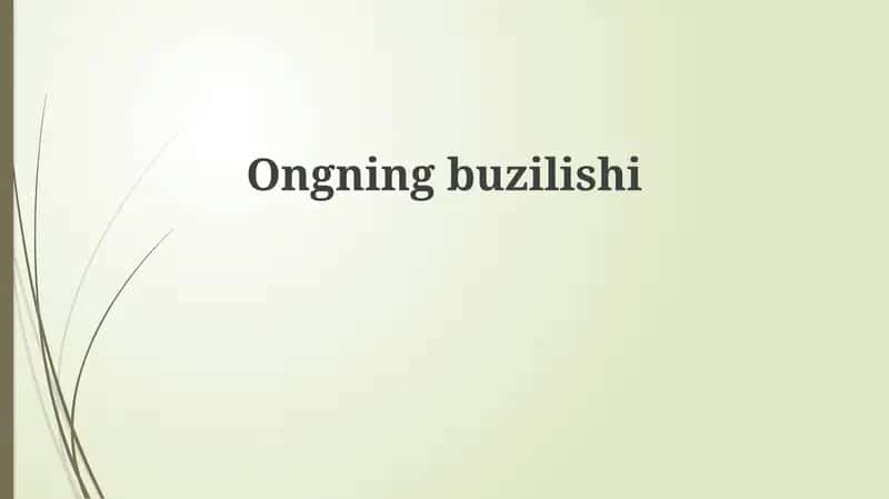 Eshitish qobiliyatining buzilishi 1