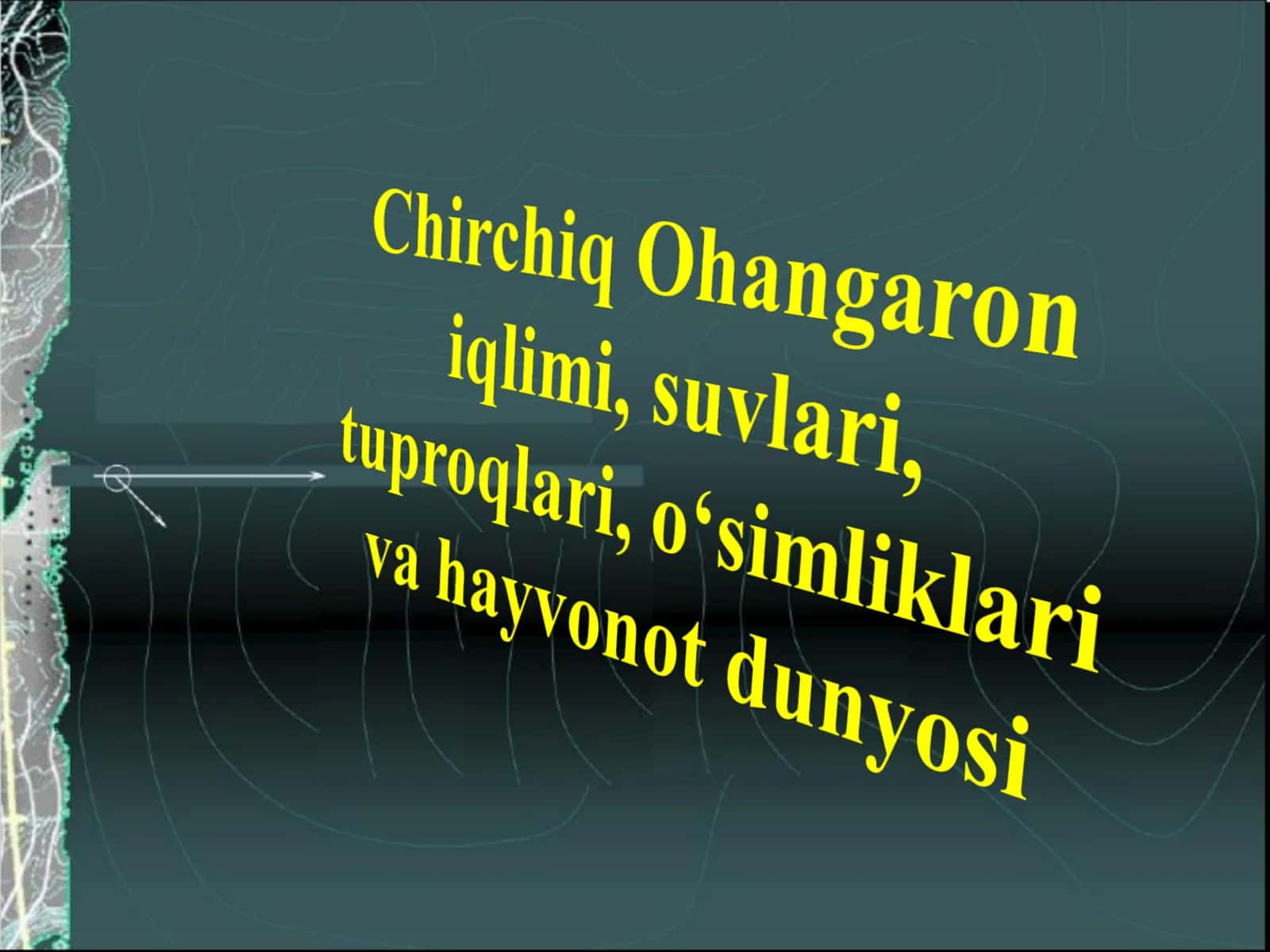 Chirchiq Ohangaron iqlimi, suvlari, tuproqlari, o‘simliklari va hayvonot dunyosi 1