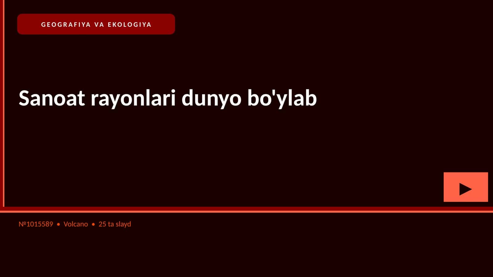 Sanoat rayonlari dunyo bo'ylab 1