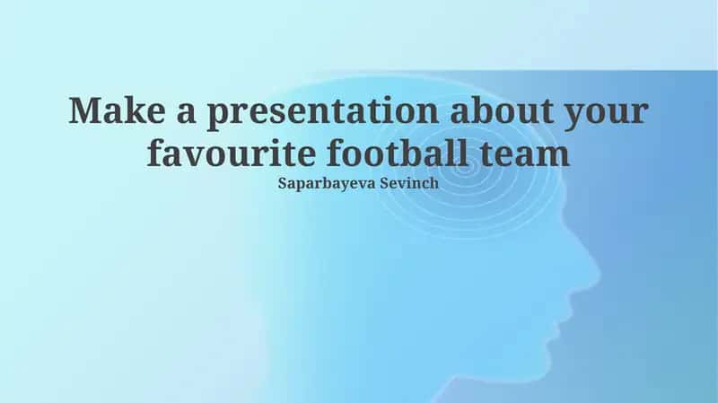 Presentation about Manchester United Football Club 1
