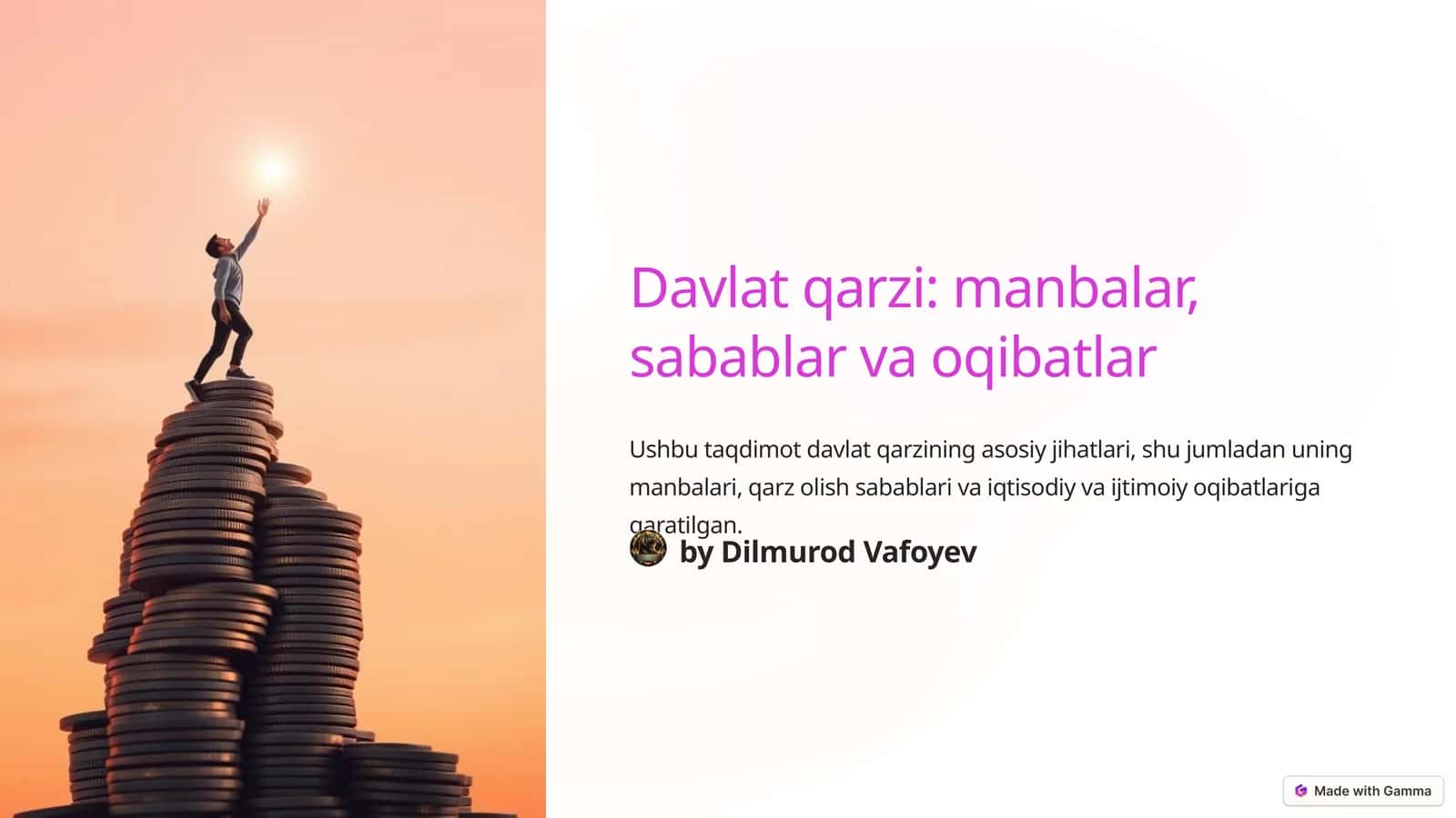 Davlat qarzi: manbalar, sabablar va oqibatlar 1