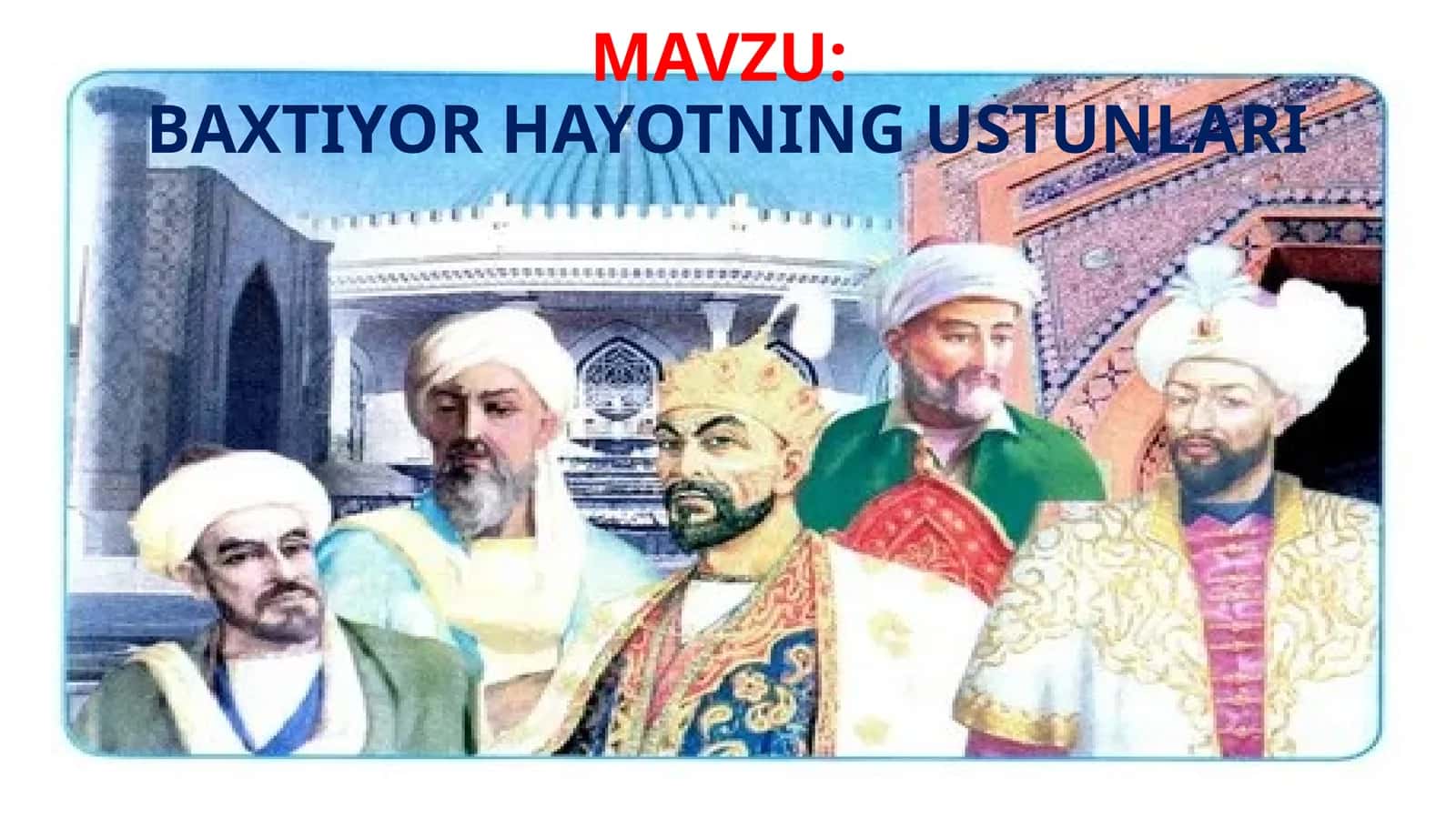 BAXTIYOR HAYOTNING USTUNLARI 1
