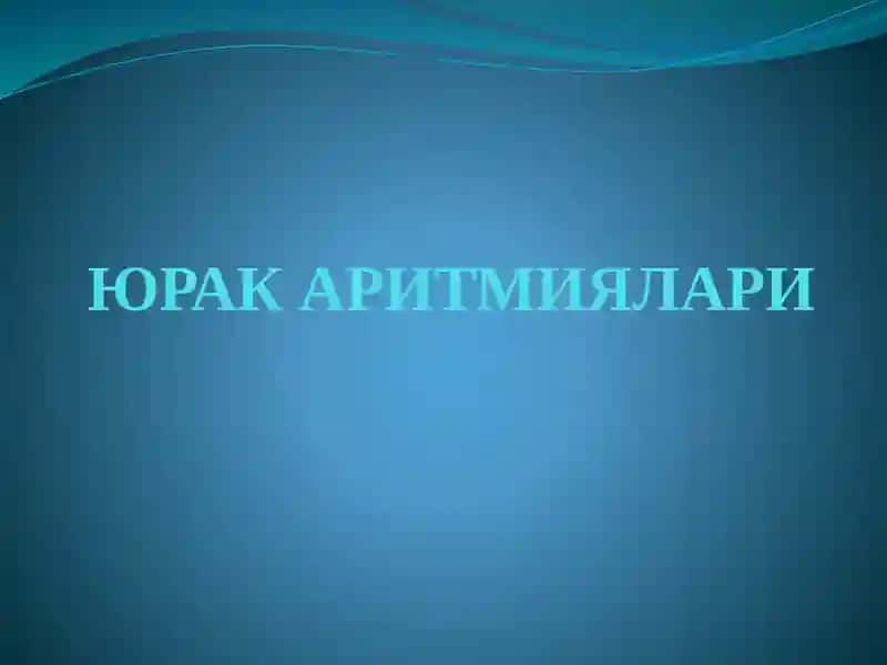 Yurak aritmiyalari