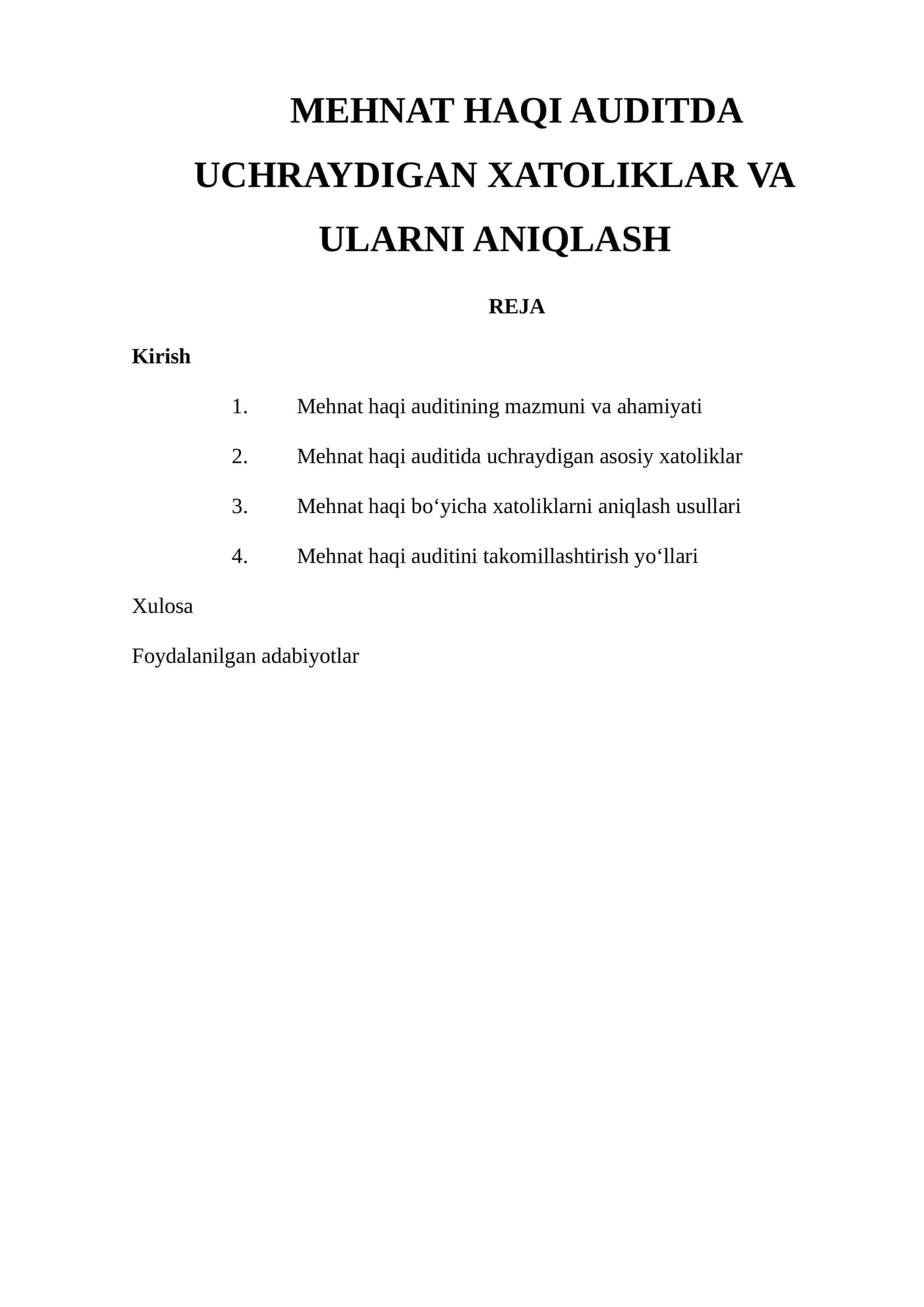 Mehnat Haqi Auditda Uchraydigan Xatoliklar va Ularni Aniqlash 1