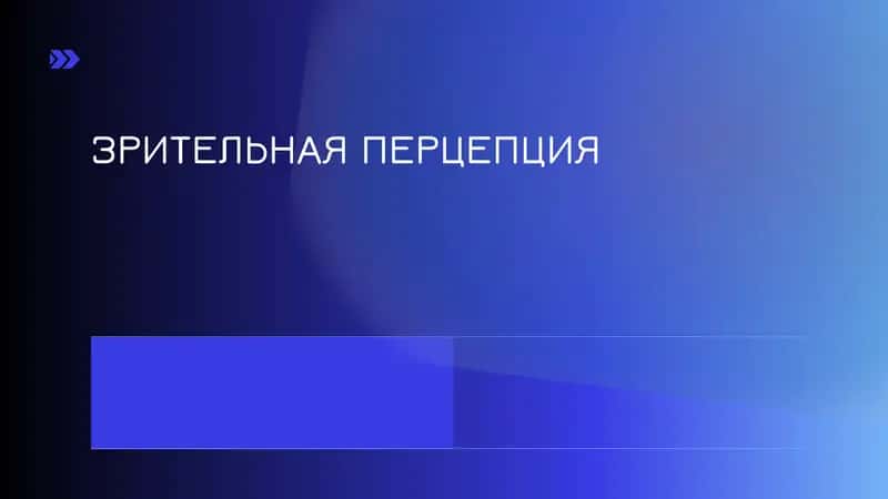ЗРИТЕЛЬНАЯ ПЕРЦЕПЦИЯ 1