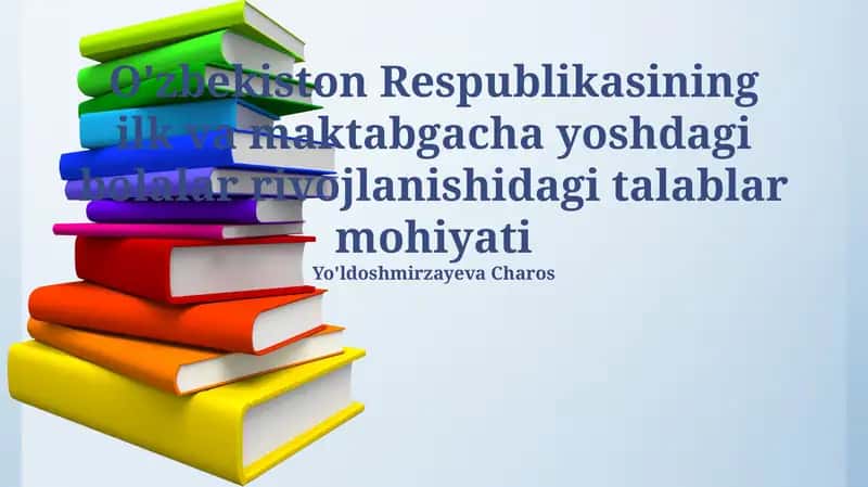 Yosh bolalar rivojlanishi 1