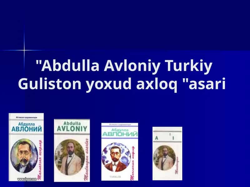 Turkiy Guliston yoxud axloq "asari 1