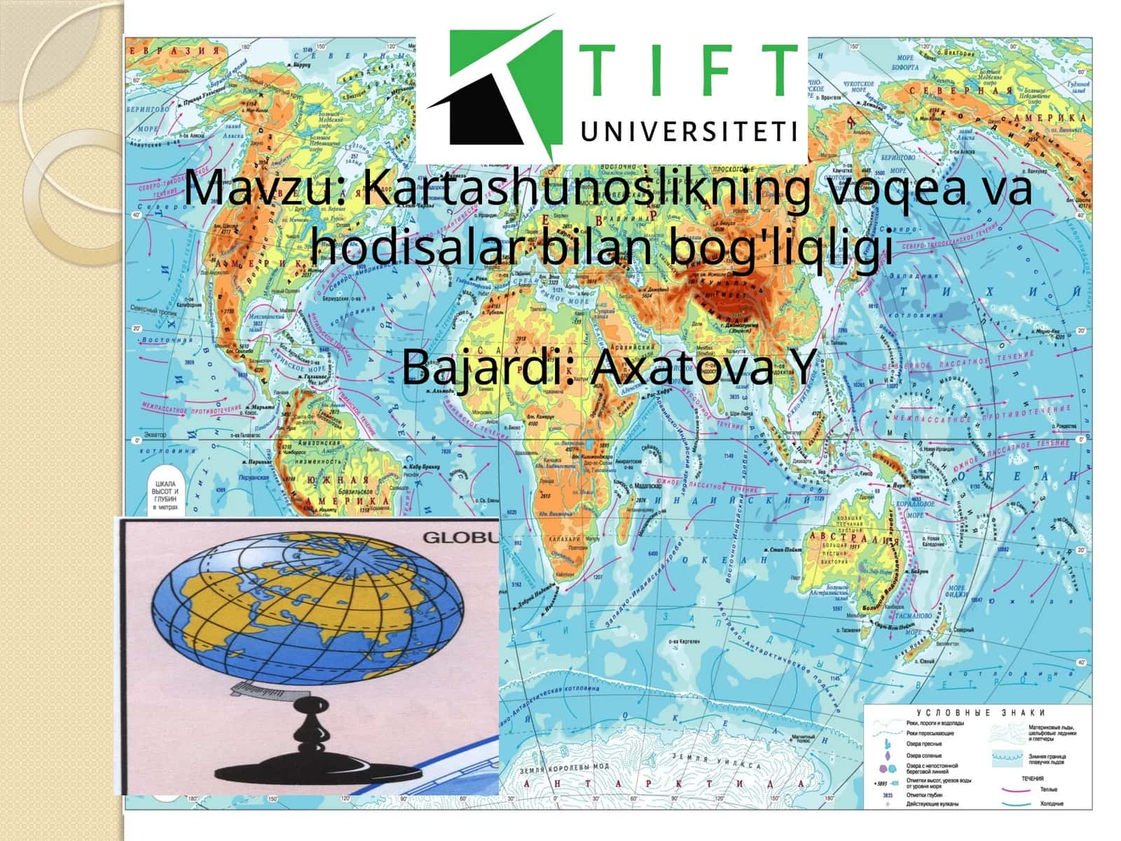 Kartashunoslikning voqea va hodisalar bilan bog'liqligi. 1