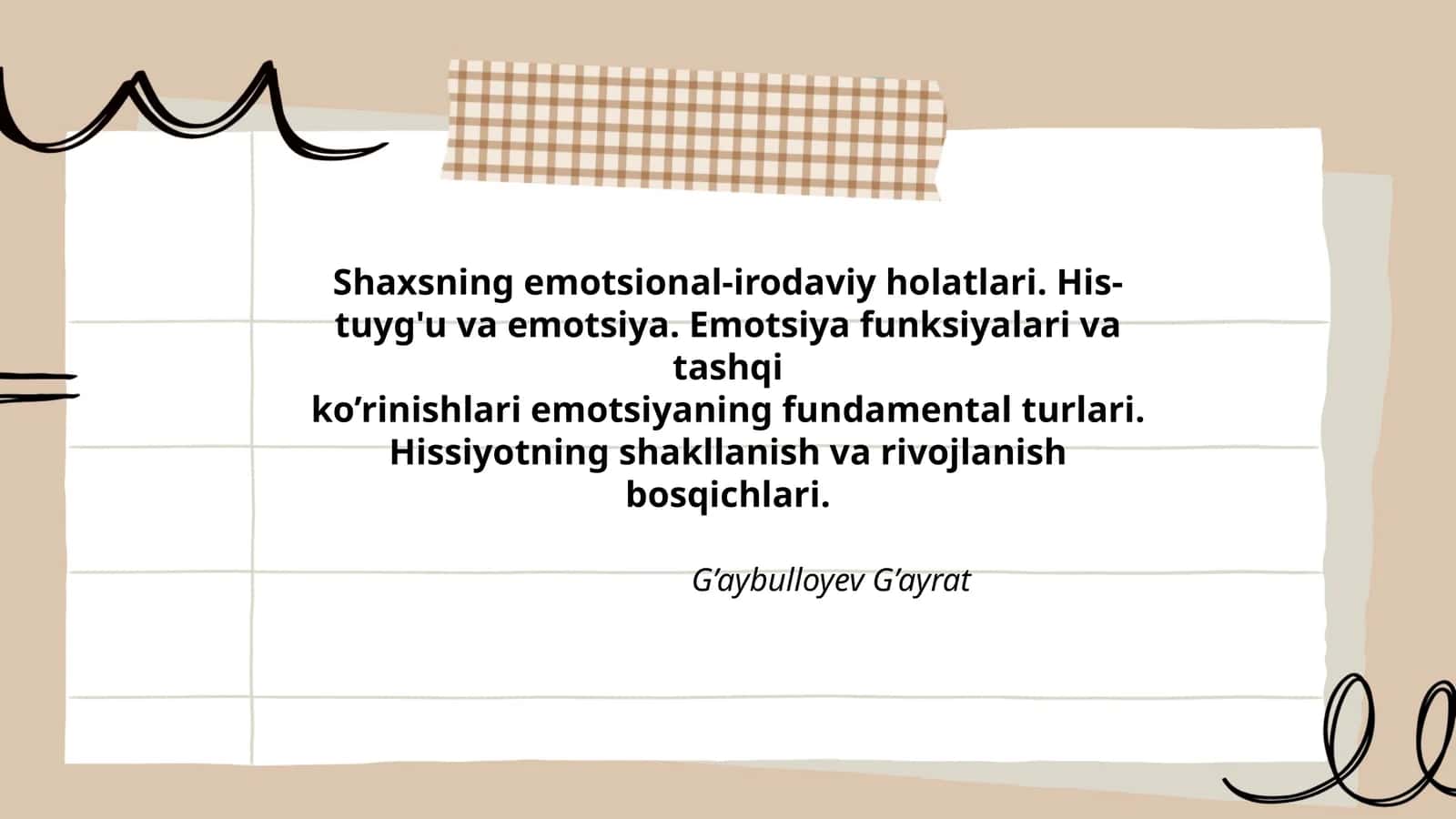 Shaxsning emotsional-irodaviy holatlari 1