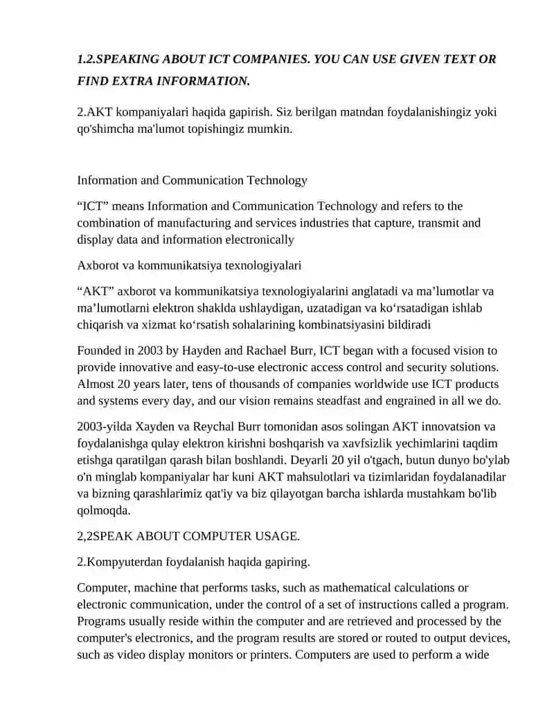 ICT products and systems 1