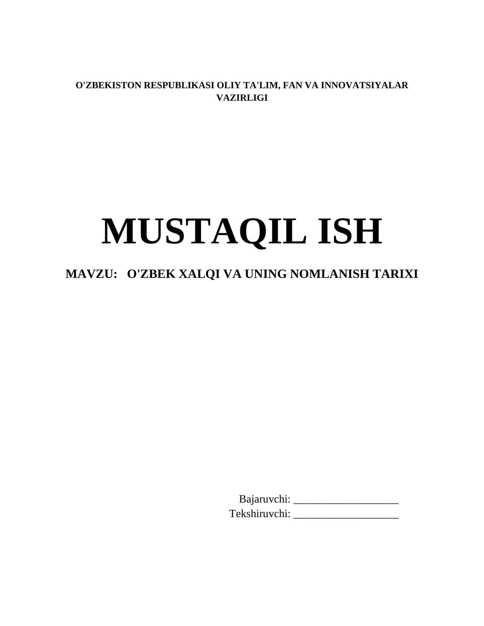 #Oʻzbek xalqi va uning nomlanish tarixi 1
