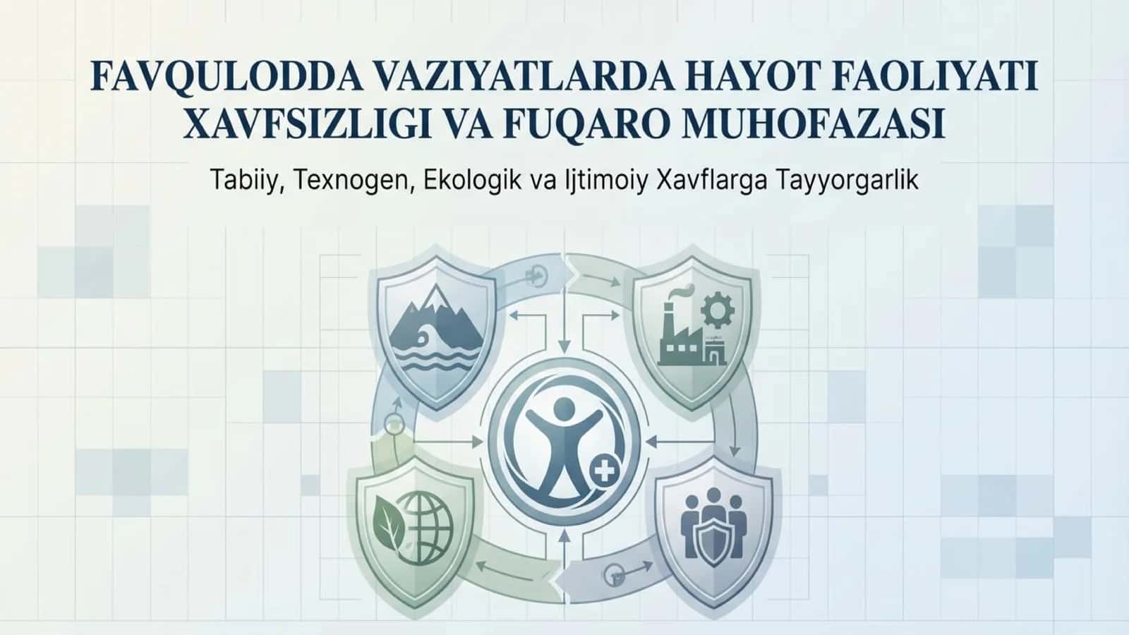 Tabiiy, texnogen, ekologik va ijtimoiy tusdagi favqulodda vaziyatlarda hayot faoliyati xavfsizligi v 1
