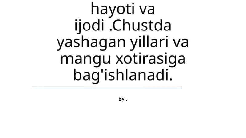 Shoir Soʻfizoda hayoti va ijodi 1