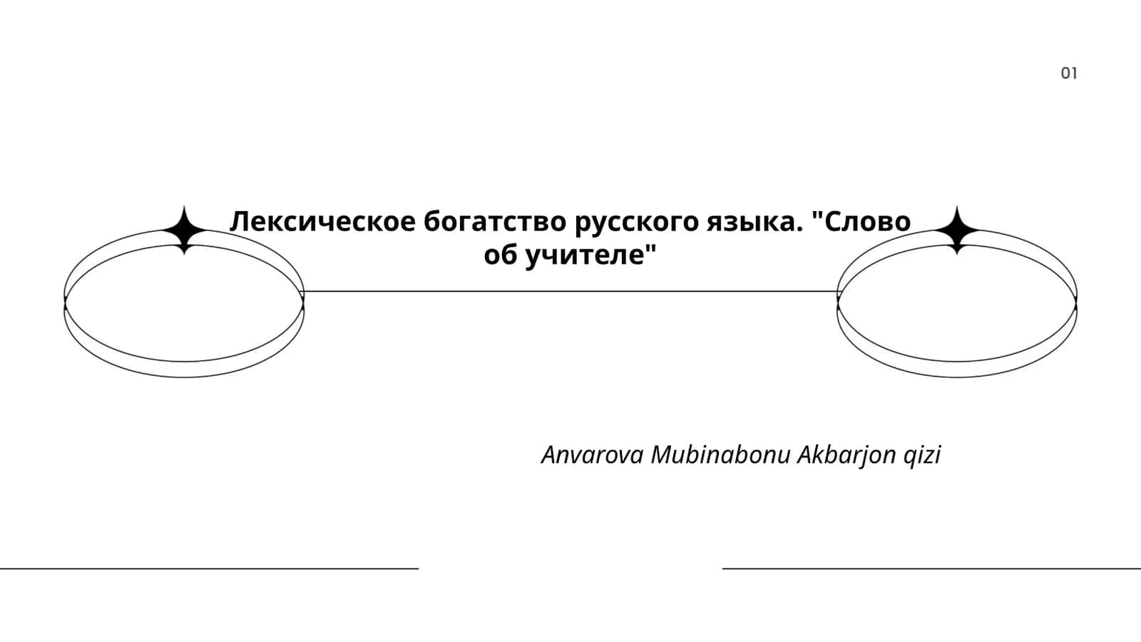 Лексическое богатство русского языка. "Слово об учителе" 1