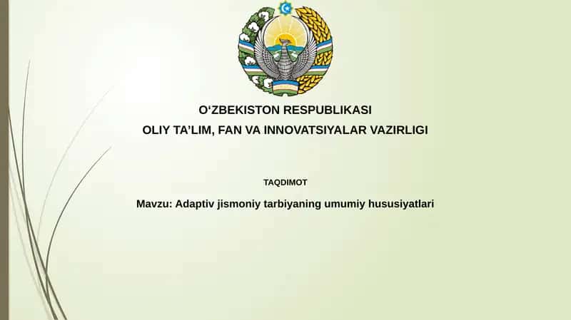 Adaptiv jismoniy tarbiya 1