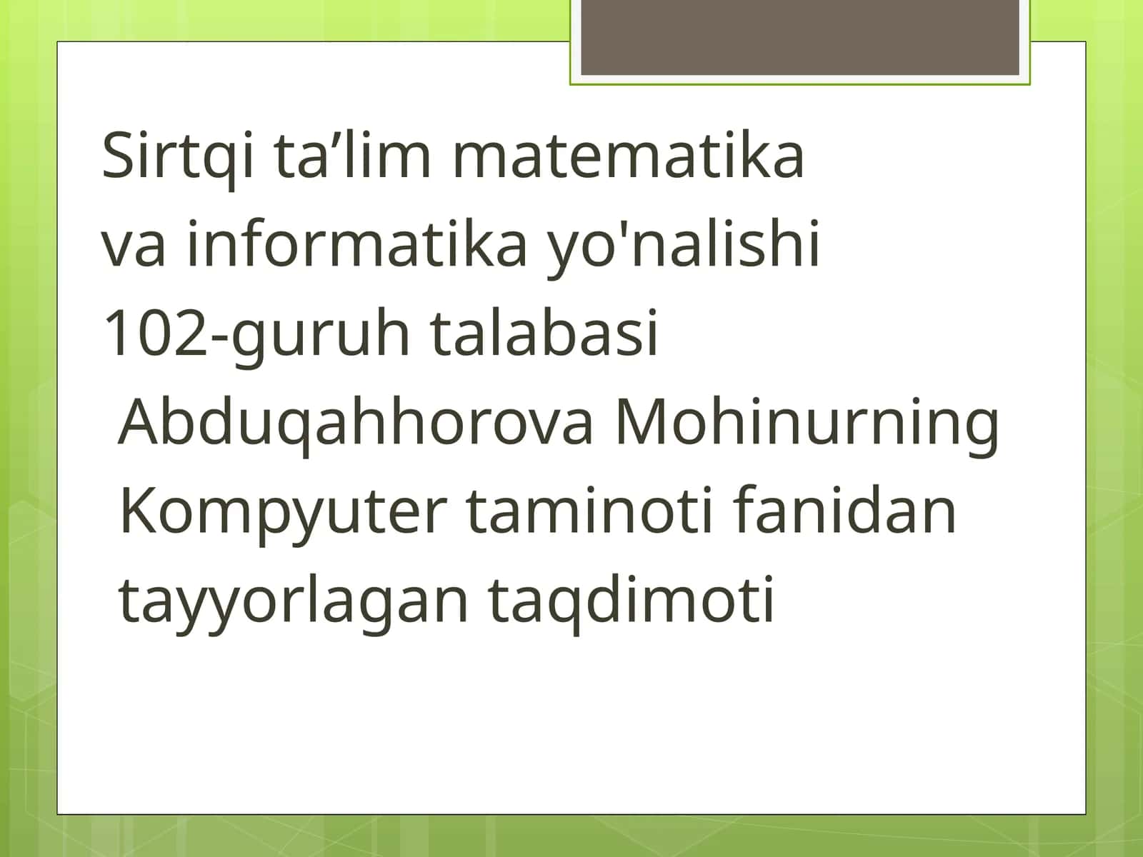 Tizimliblokningtarmoqelektrtokmanbasi(quvvatbloki) 1