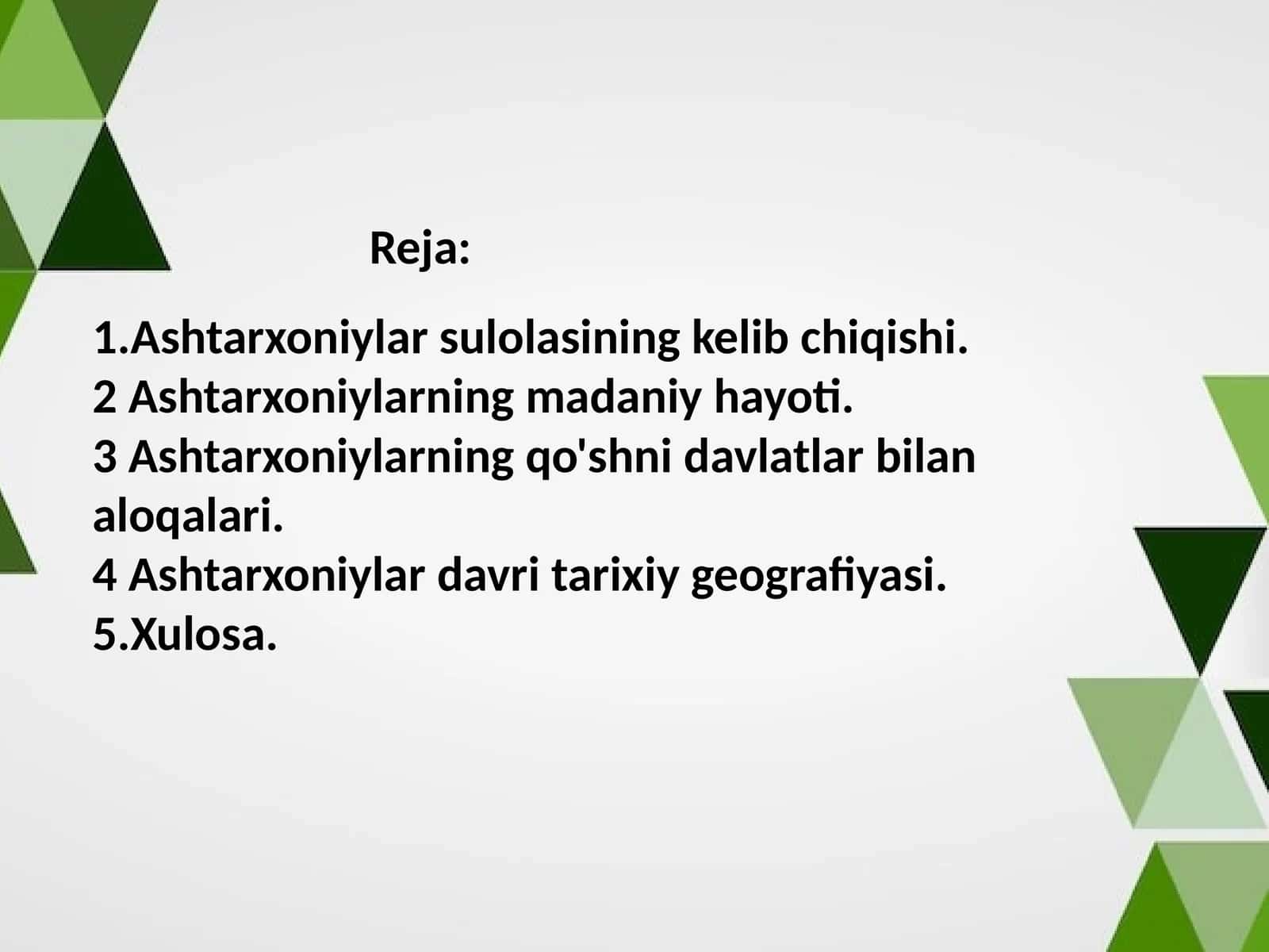 Ashtarxoniylar sulolasining kelib chiqishi 1