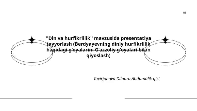Din va hurfikrlilik 1