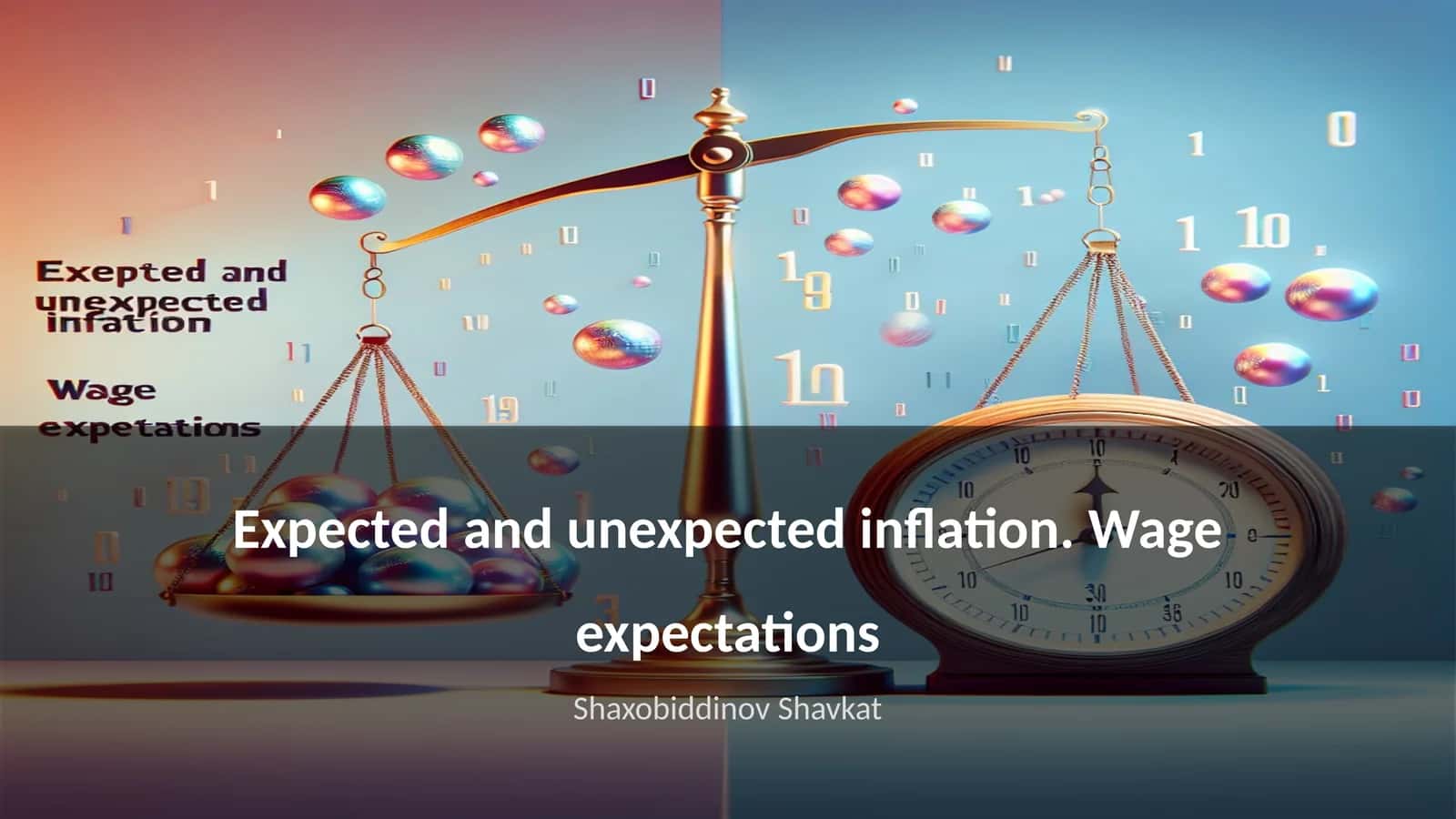 Expected and unexpected inflation. Wage expectations 1