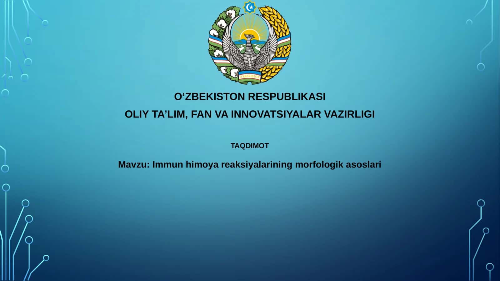 Immun himoya reaksiyalarining morfologik asoslari 1