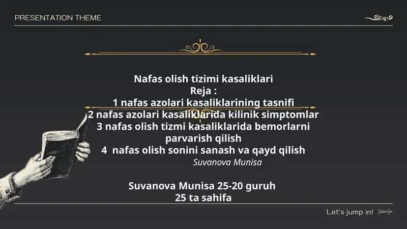 Nafas olish tizimi kasaliklari 1