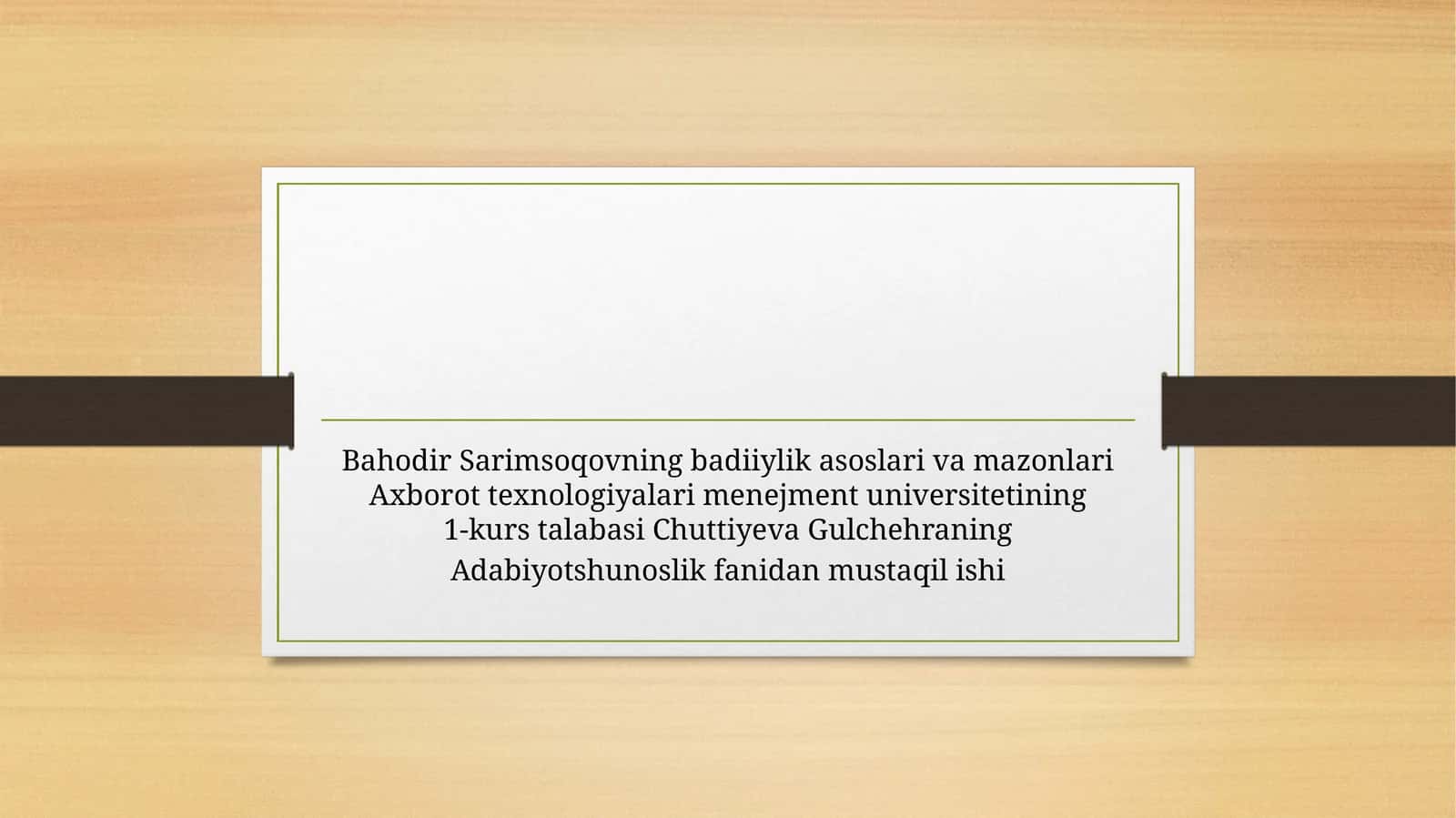 Bahodir Sarimsoqovning badiiylik asoslari va mazmunlari 1