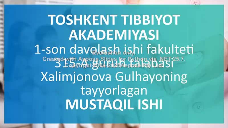 Anafilaksi va unidavolash 1