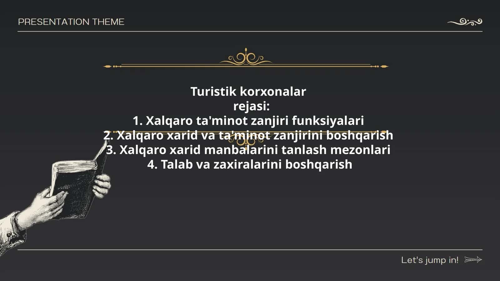 Turistik korxonalar rejasi 1