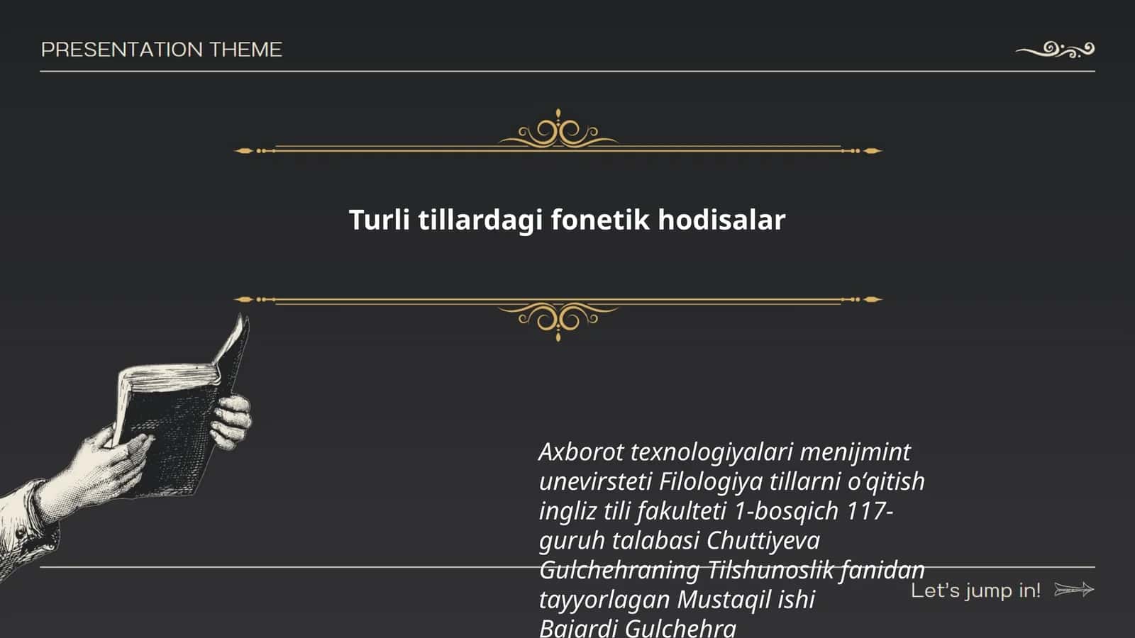 Turli tillardagi fonetik hodisalar 1
