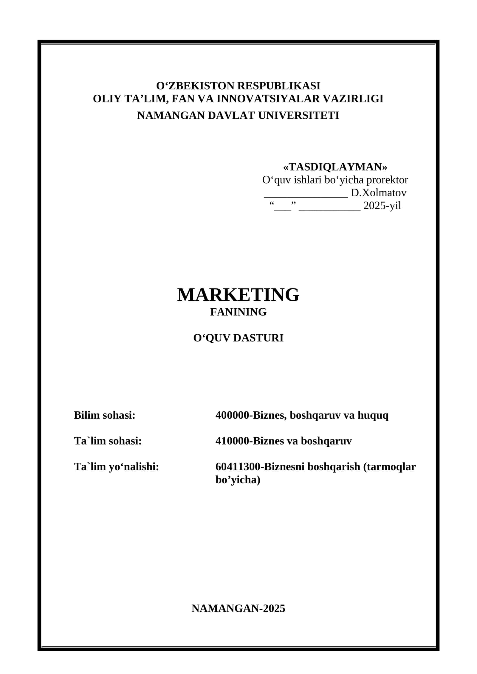 Markaziylar (Market6) 1